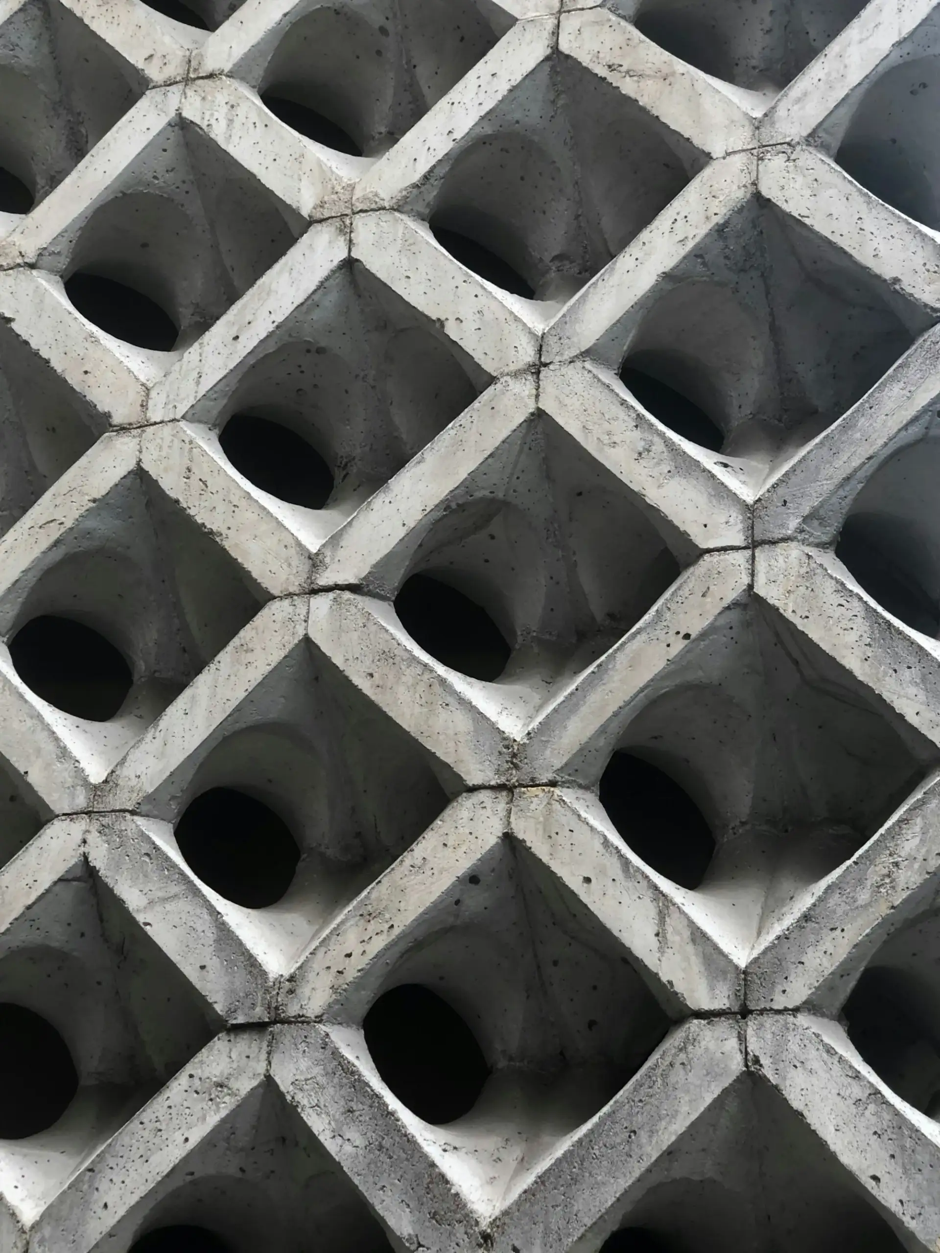 A jaali in concrete
